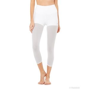Alo Yoga High-Waist Sheer Capri Pants